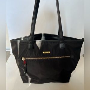 Roots polyurethane black shoulder/ tote…